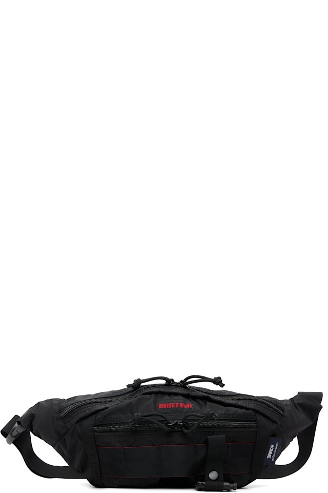 Comme des Garçons Homme — Black BRIEFING Edition  Nylon Diamond Rip Belt Bag