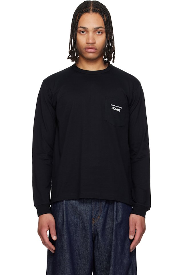 Comme des Garçons Homme — Black Pocket LS T-shirt