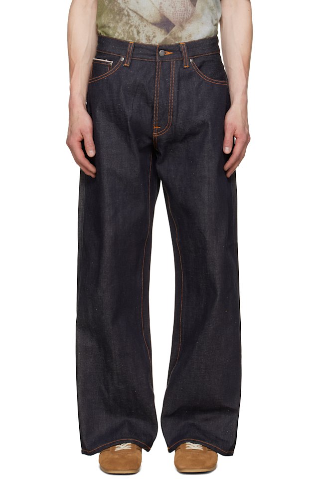 Nudie Jeans — Navy Loud Larry Jeans