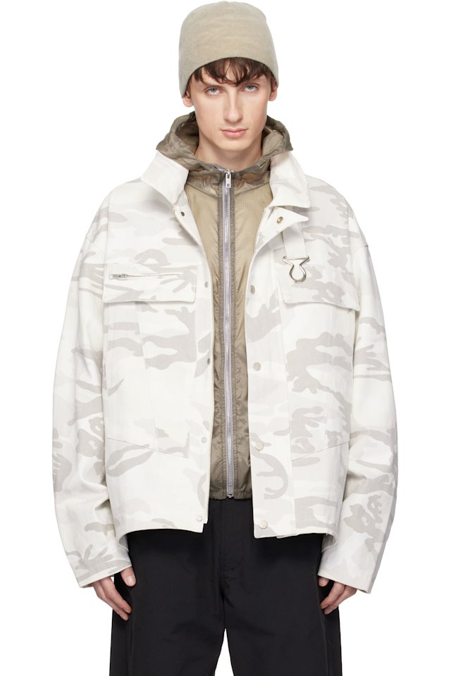 FFFPOSTALSERVICE — SSENSE Exclusive Off-White FF Bunker Jacket