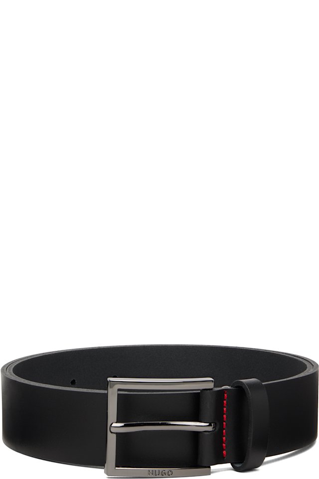 Hugo — Black Leather Belt