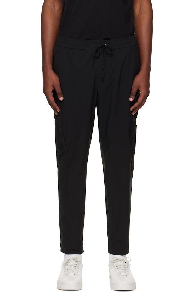 BOSS — Black Tapered-Fit Cargo Pants