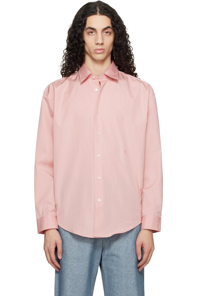 BOSS — Pink Relaxed-Fit Cotton Poplin Shirt