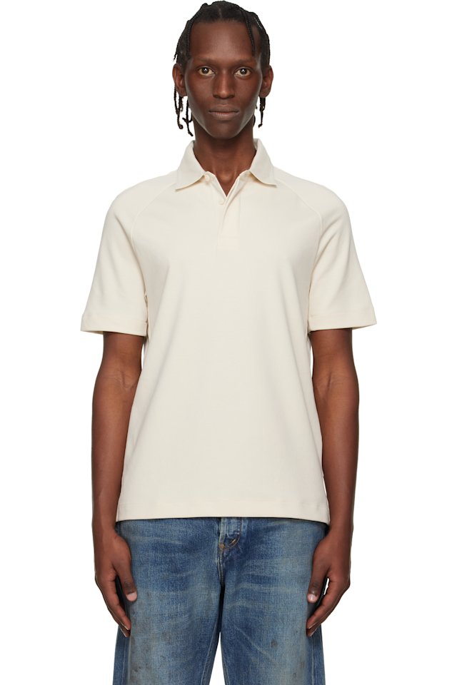 BOSS — Off-White Raglan Polo