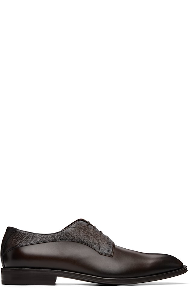 BOSS — Brown Calfskin Derbys