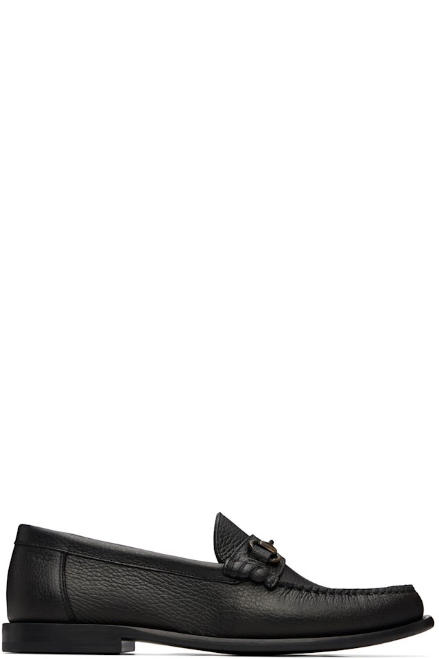 BOSS — Black Leather Loafers