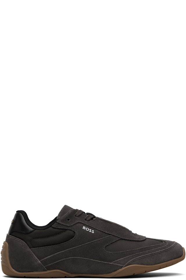 BOSS — Brown Suede Sneakers