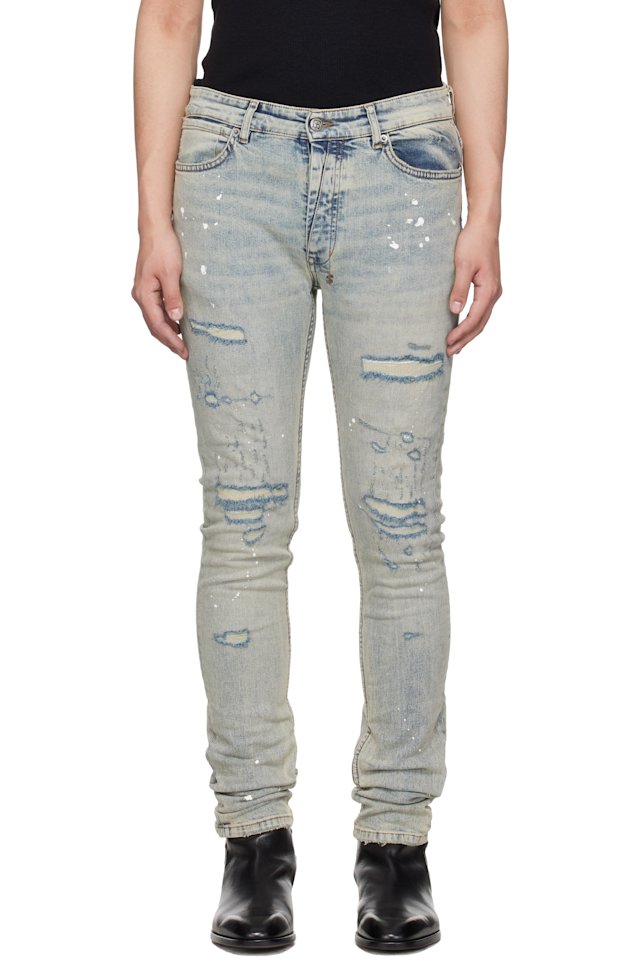 Ksubi — Blue Van Winkle Paint Summer Jeans