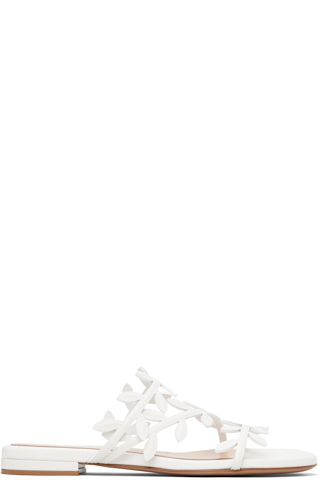 Gianvito Rossi — White Flavia Sandals