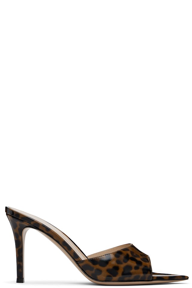 Gianvito Rossi — Brown Elle 85 Heeled Sandals