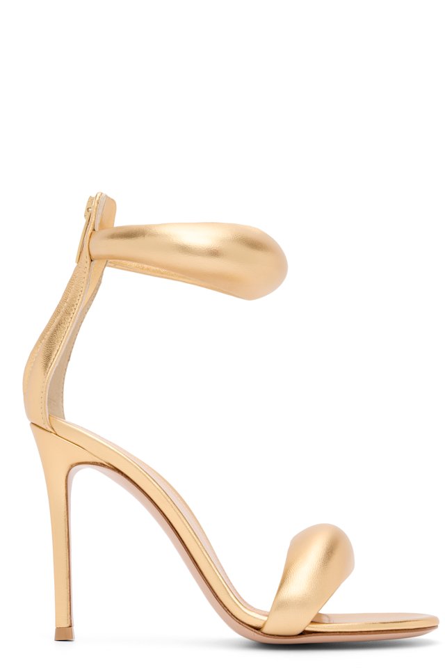 Gianvito Rossi — Gold Bijoux Heeled Sandals