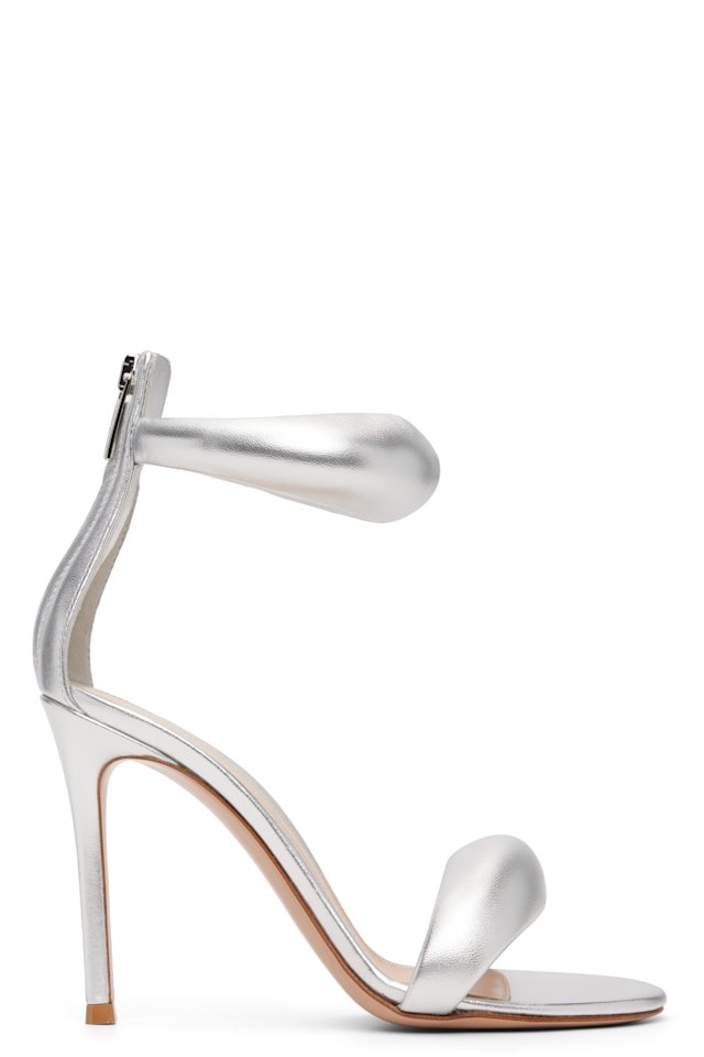 Gianvito Rossi — Silver Bijoux Heeled Sandals