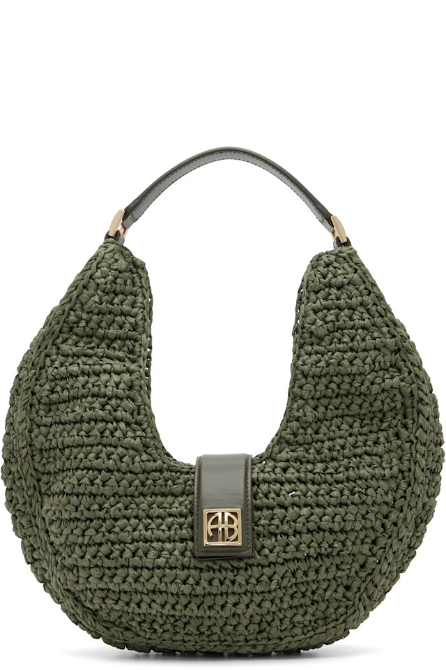 ANINE BING — Khaki Lou Monogram Bag