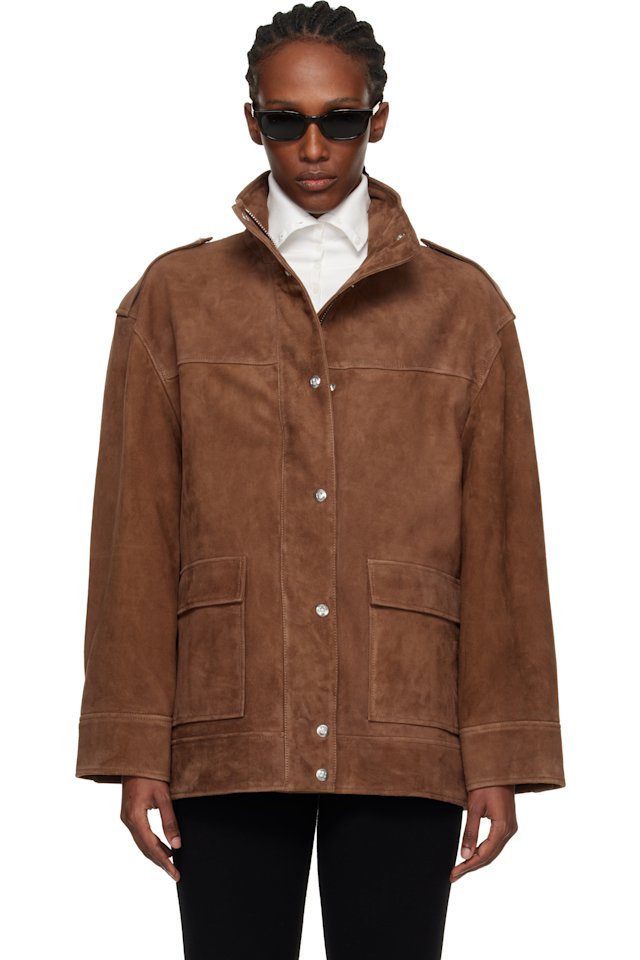 ANINE BING — Tan Roux Suede Jacket