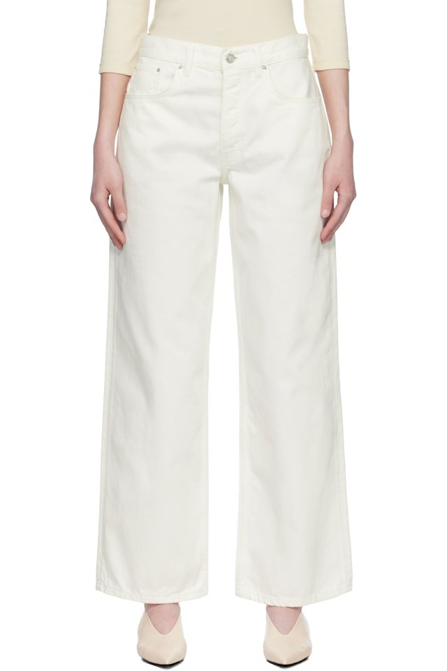 ANINE BING — Off-White Manon Jeans