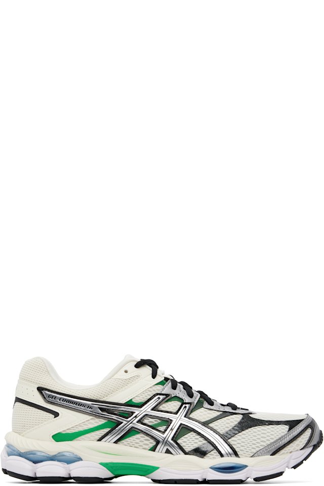 ASICS — Beige & Green Gel-Cumulus 16 Sneakers