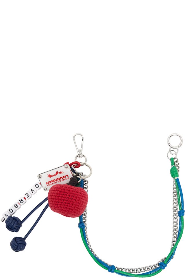 Charles Jeffrey LOVERBOY — Red & Green Character Crochet Bag Charm