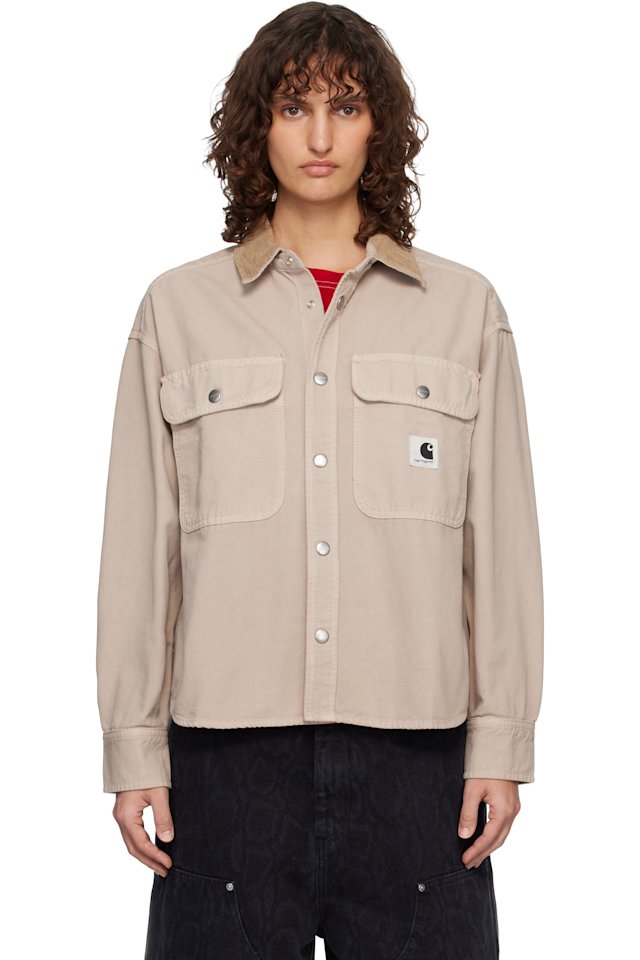 Carhartt Work In Progress — Beige Prescott Overshirt