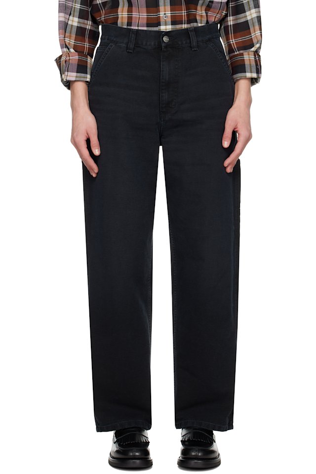 Carhartt Work In Progress — Black Brandon Single Knee Jeans