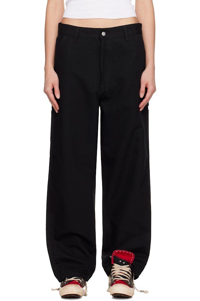 Carhartt Work In Progress — Black Brandon Single Knee Trousers