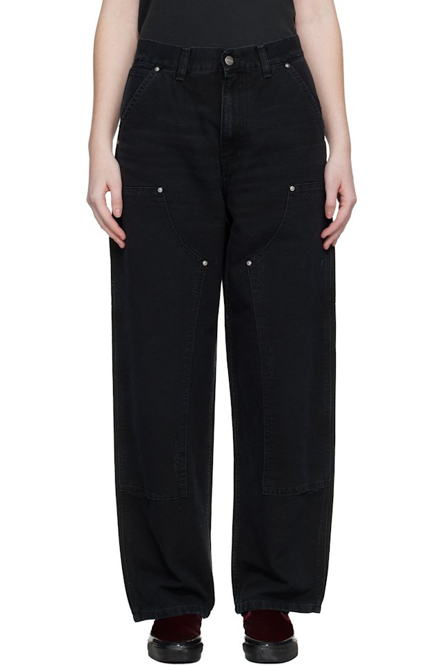 Carhartt Work In Progress — Black Brandon Double Knee Trousers