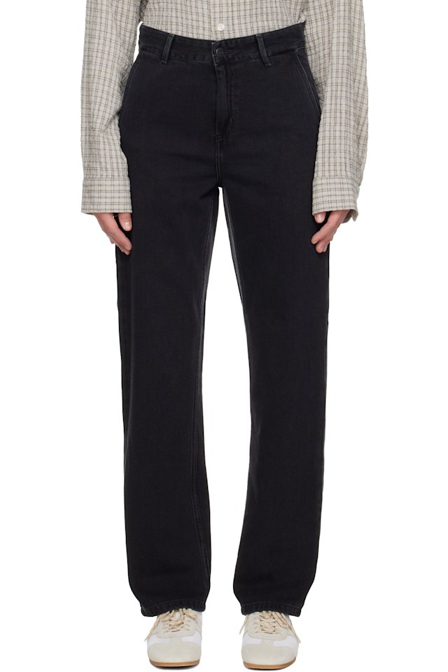 Carhartt Work In Progress — Black Pierce Straight Jeans