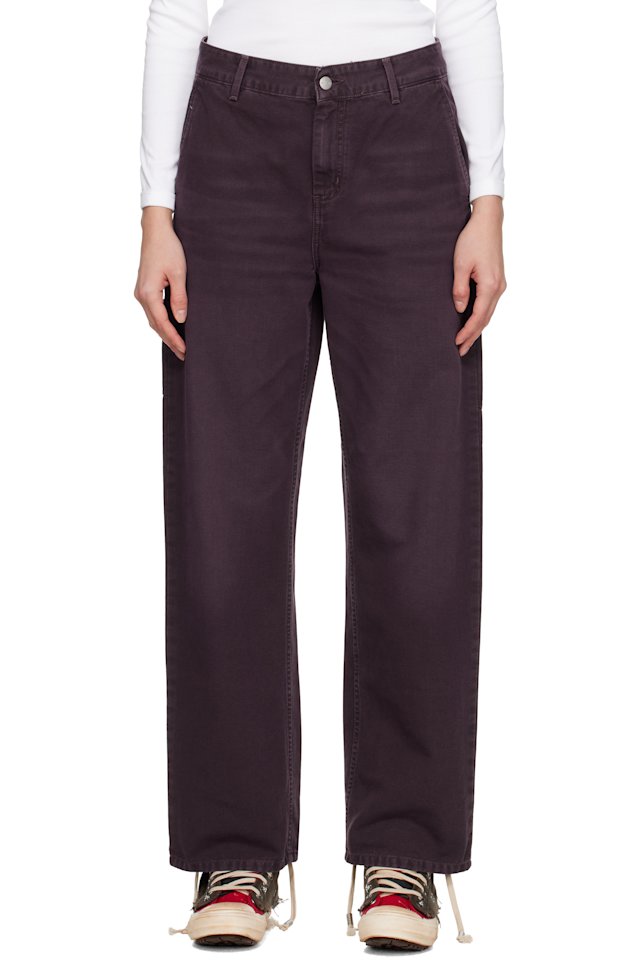 Carhartt Work In Progress — Burgundy Pierce Trousers