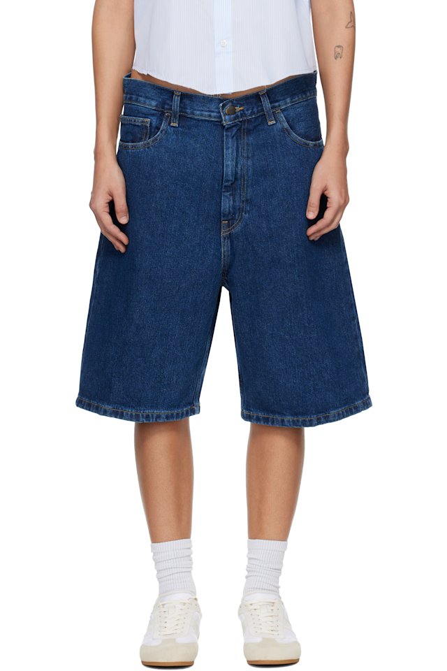 Carhartt Work In Progress — Blue Brandon Denim Shorts