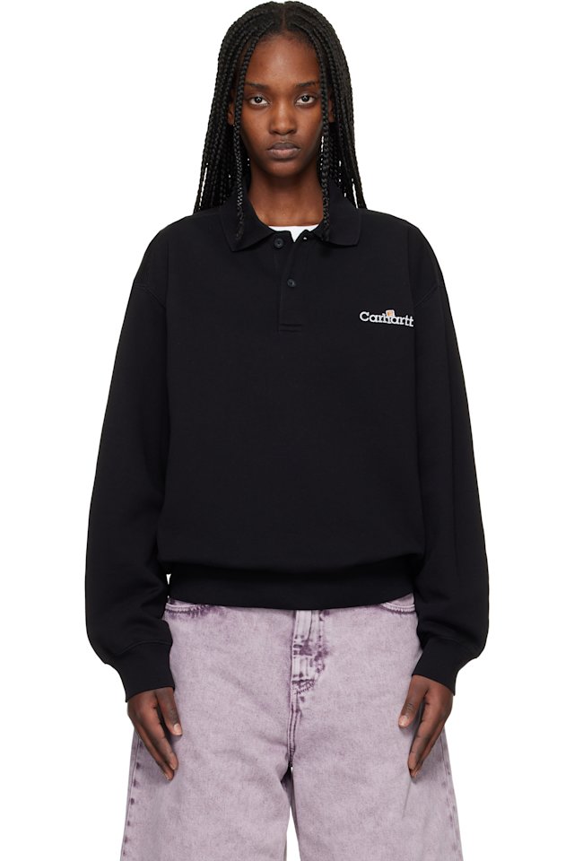 Carhartt Work In Progress — Black WIP Label Polo