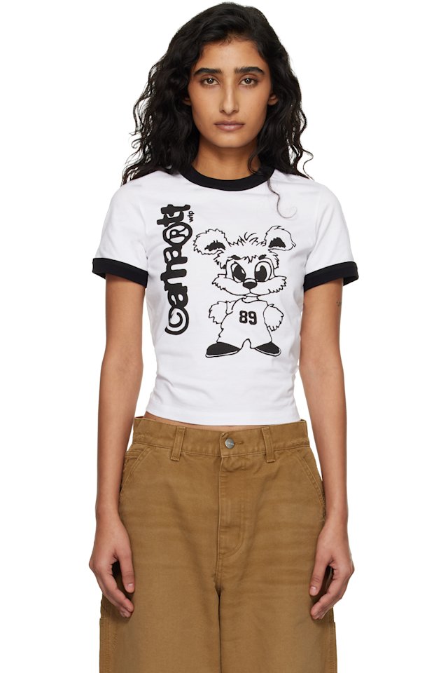 Carhartt Work In Progress — White IP Ringer T-shirt