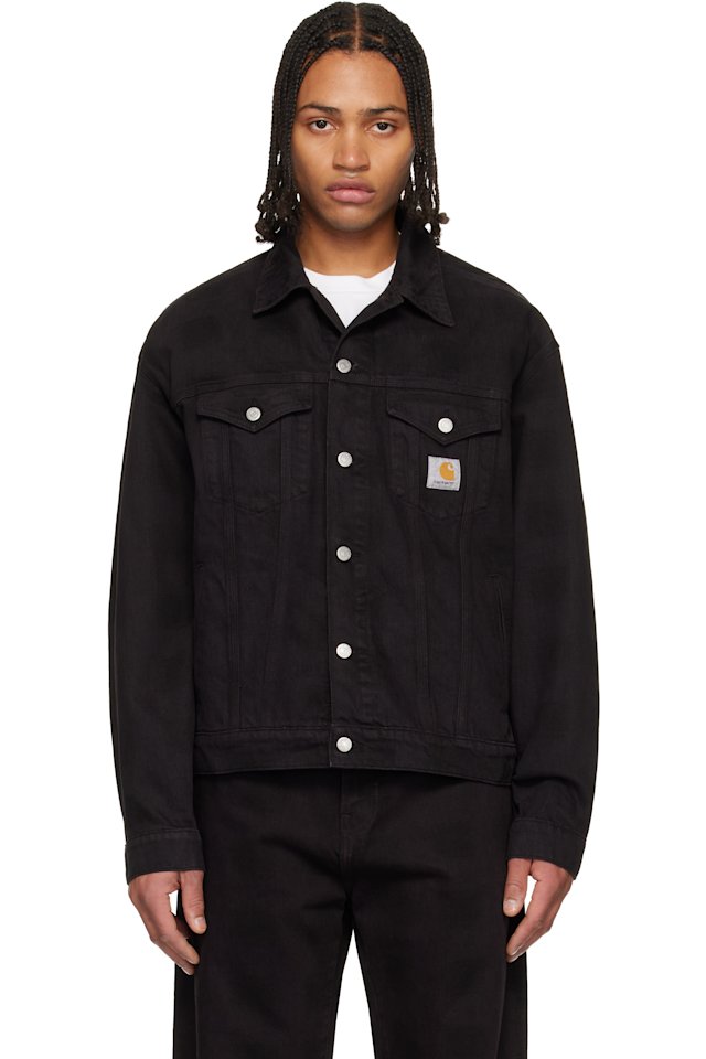 Carhartt Work In Progress — Black Everson Denim Trucker Jacket