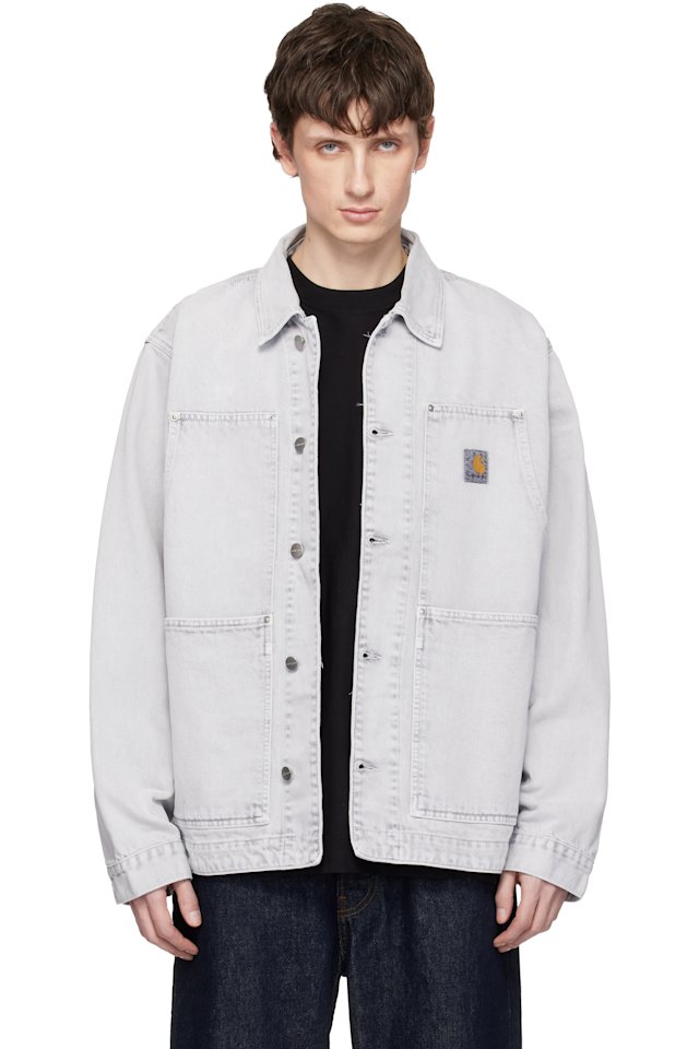 Carhartt Work In Progress — Gray OG Double Front Denim Jacket