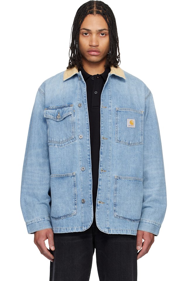 Carhartt Work In Progress — Blue Warren Denim Chore Coat