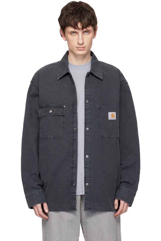 Carhartt Work In Progress — Gray Parrish Corduroy Overshirt