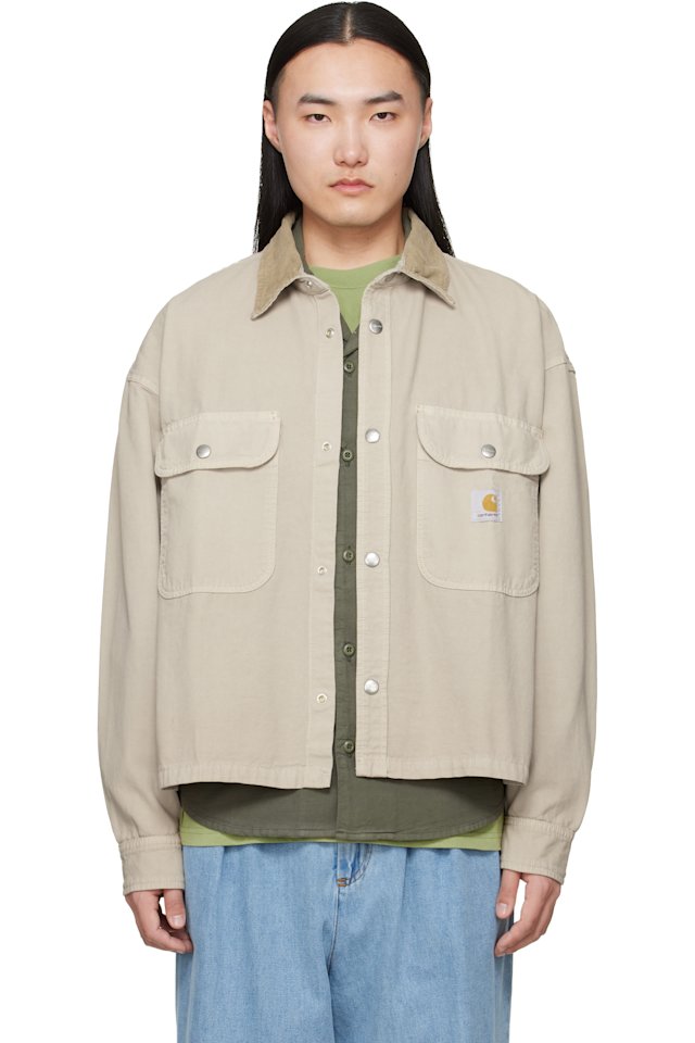 Carhartt Work In Progress — Beige Prescott Overshirt