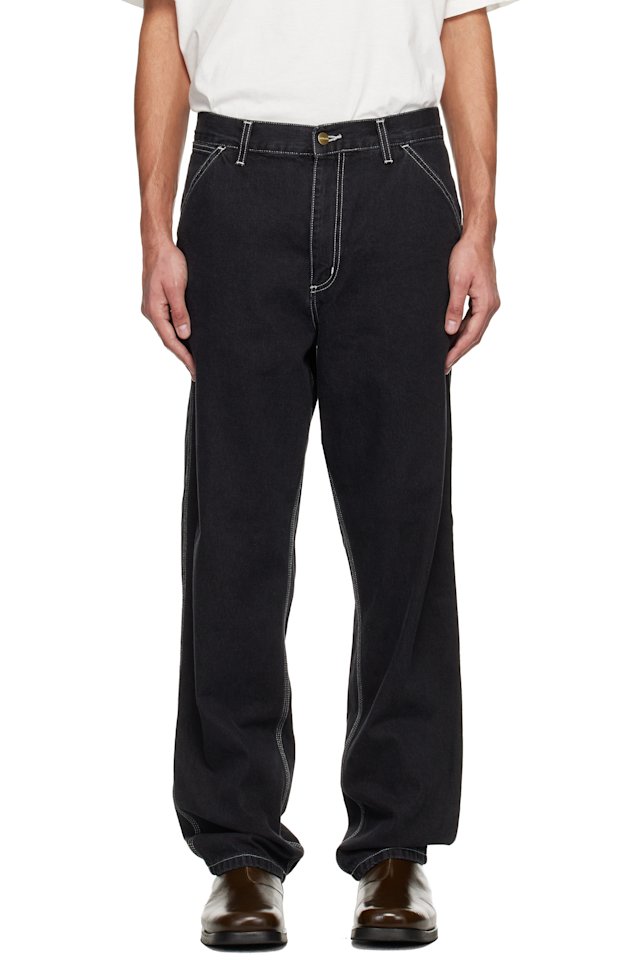 Carhartt Work In Progress — Black Simple Pant Jeans