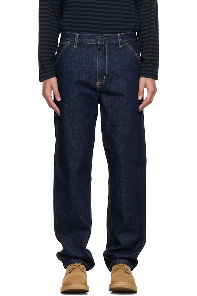 Carhartt Work In Progress — Blue Single Knee Jeans