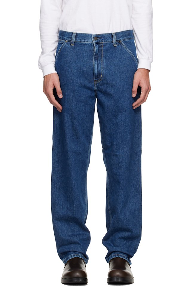 Carhartt Work In Progress — Blue Single Knee Jeans