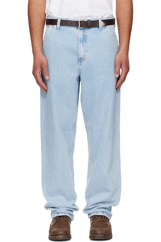 Carhartt Work In Progress — Blue Single Knee Jeans