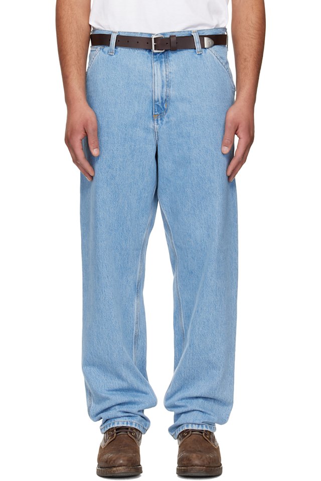Carhartt Work In Progress — Blue Single Knee Jeans