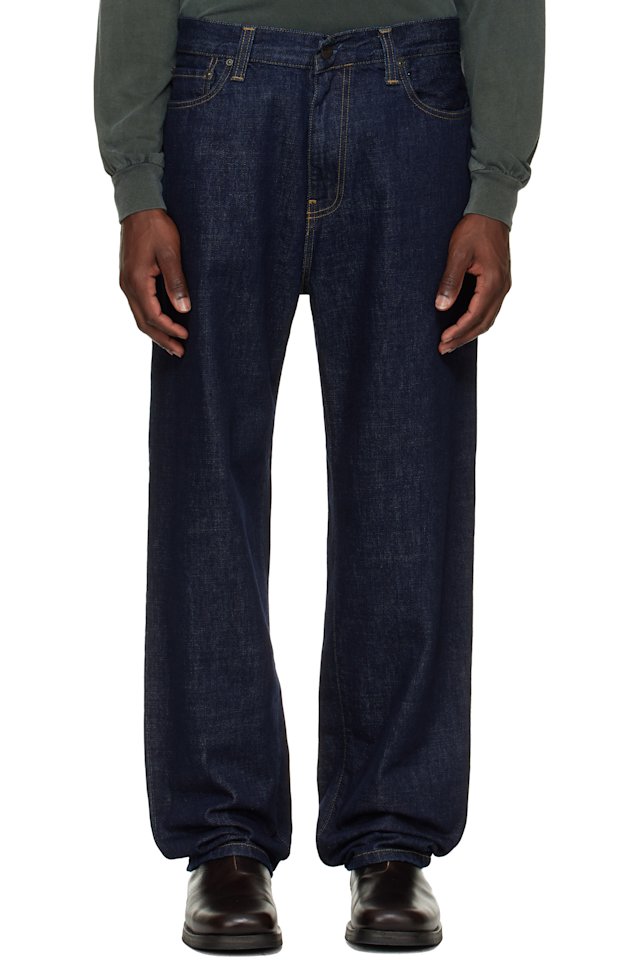 Carhartt Work In Progress — Navy Aaron Jeans