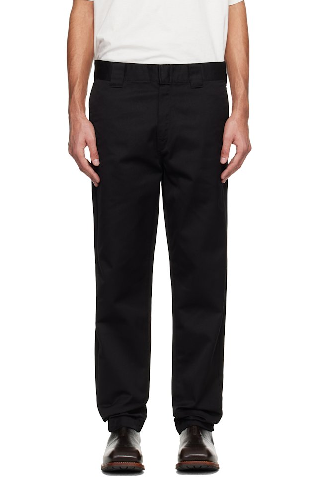 Carhartt Work In Progress — Black Rinsed Tapered Master Trousers