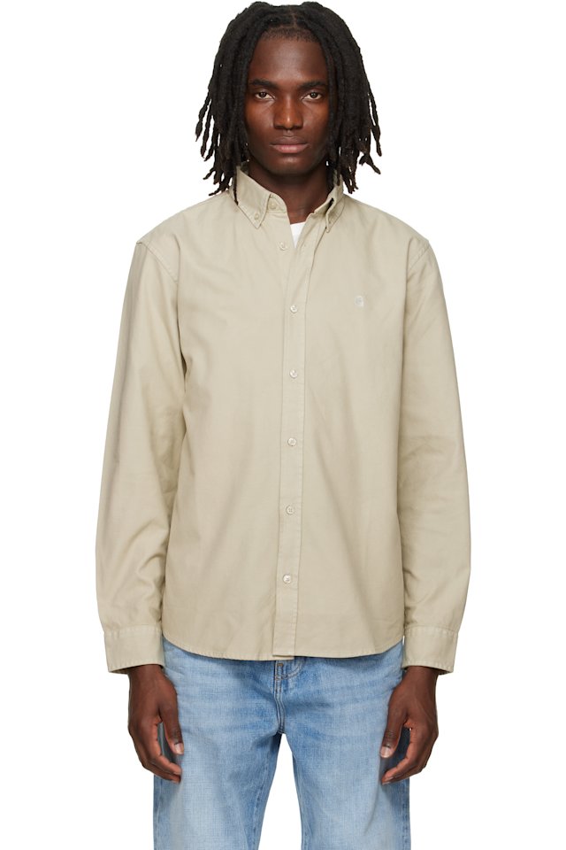 Carhartt Work In Progress — Beige Bolton Shirt