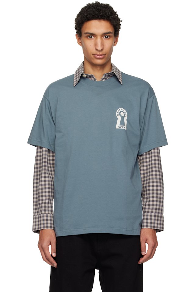 Carhartt Work In Progress — Blue S/S Locked T-shirt