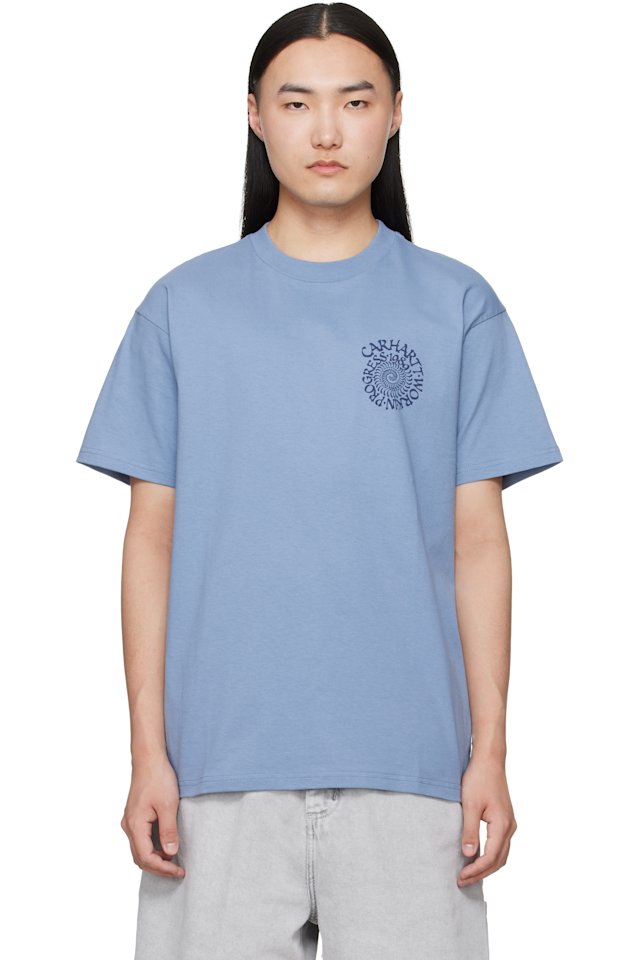 Carhartt Work In Progress — Blue Spirals T-shirt
