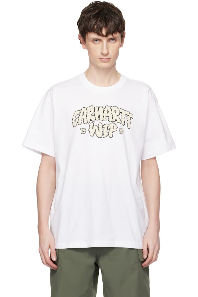 Carhartt Work In Progress — White Cloud Script T-shirt
