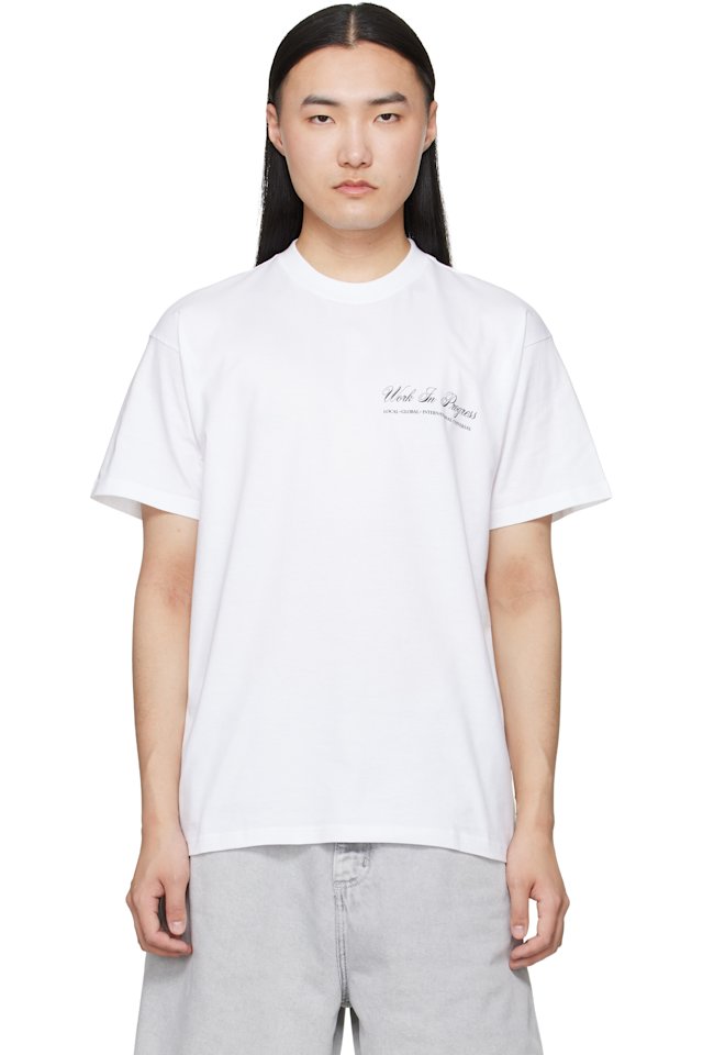 Carhartt Work In Progress — White Cloud Heart T-shirt