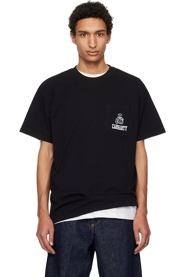 Carhartt Work In Progress — Black S/S Pond Corps Pocket T-shirt