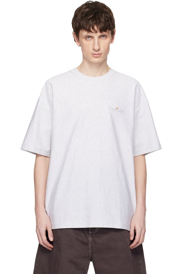 Carhartt Work In Progress — Gray WIP Label T-shirt