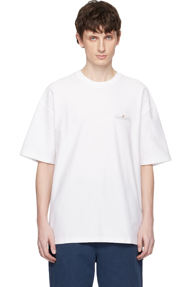 Carhartt Work In Progress — White WIP Label T-shirt